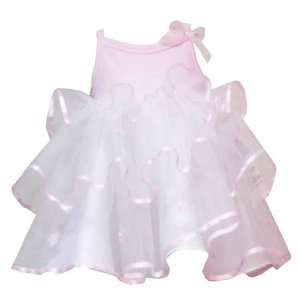 Rare Editions Baby/Infant Girls 12M 24M 2 Piece PINK TO WHITE TIERED 
