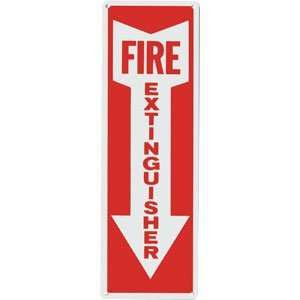  Rigid Plastic Fire Extinguisher Sign with Arrow: Home 