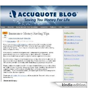  AccuQuote Life Insurance Blog: Kindle Store: AccuQuote