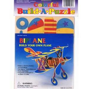    Colorful Build A Puzzle  Build Your Own Plane: Toys & Games