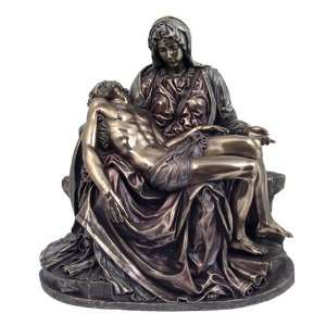 Pieta Statue   Cold Cast Bronze Sculpture   Magnificent:  