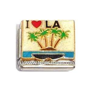  I Love LA Italian Charm Bracelet Jewelry Link Jewelry