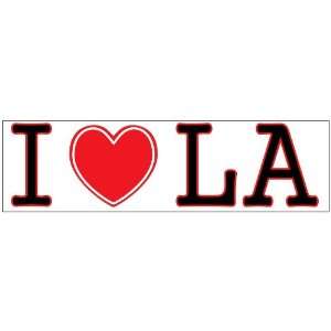 I Love LA Sticker Decal Auto Car Bumper Window 3.5 X10 