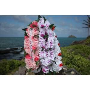   Hibiscus / Carnation Assorted, 6 Pack 18   Hawaii Silk Leis: Beauty