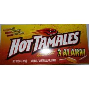Hot Tamales 3 Alarm Cinnamon Chewy Candy Theater box (1)  Hot/Hotter 