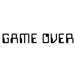  Game Over   Video Games   Decal / Sticker Sports 