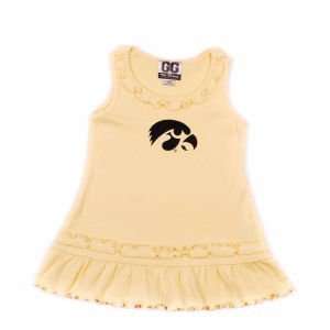    Iowa Hawkeyes NCAA Toddle Ruffle Tank Dress: Sports & Outdoors