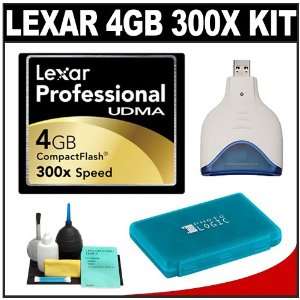  Lexar Professional 4GB UDMA 300x CompactFlash (CF) Memory 