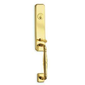  Omnia Manor 432 US3 PD Entrance Handlesets Polished Brass 