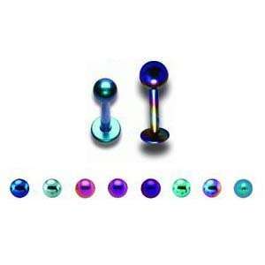   Titanium Labret   14G (1.6mm)   5/16 (8mm) Length   Sold Individually