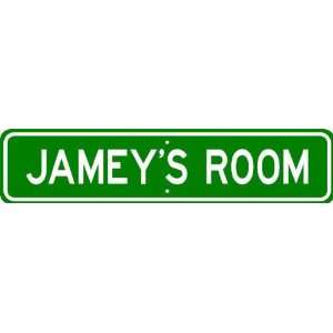  JAMEY ROOM SIGN   Personalized Gift Boy or Girl, Aluminum 