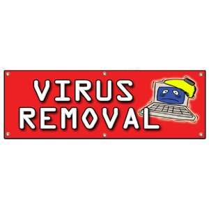   REMOVAL BANNER SIGN computer repair fix pc Patio, Lawn & Garden