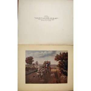   Color Horse Carriage Old Print C1929 Stage Coach Art