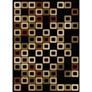   Contemporary Boxes Black Rug 110 x 3 (050 33470) Furniture & Decor
