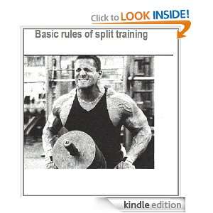 Basic Rules of Split Training Weight Lifting Workout (Weight Lifting 
