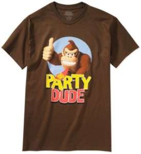 New Mens Funny Graphic Tshirt Donkey Kong Party Dude  