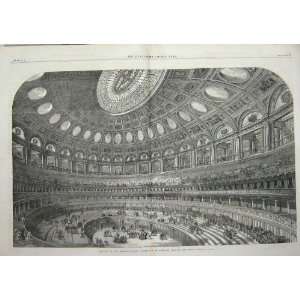   : 1867 INTERIOR ROYAL ALBERT HALL ART KENSINGTON GORE: Home & Kitchen