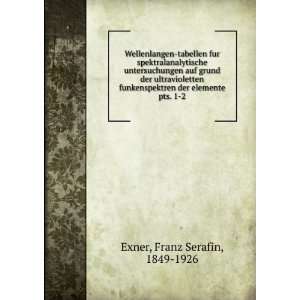   der elemente. pts. 1 2 Franz Serafin, 1849 1926 Exner Books