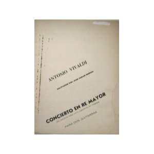    Concierto En Re Mayor (Para Dos Guitarras) Antonio viv Aldi Books