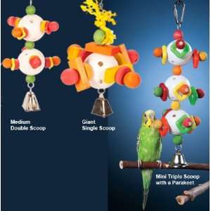  Scoops Toys Bird Toy Mini Triple: Pet Supplies