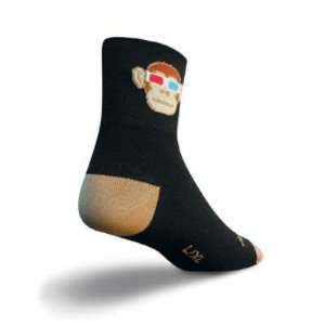  SockGuy Classic 3in Monkey See 3D Cycling/Running Socks 