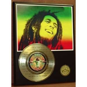 Bob Marley Get Up, Stand Up 24kt Gold 45 Record LTD Edition Display 