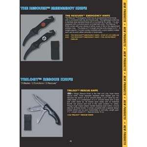  THE RESCUER™ EMERGENCY KNIFE   FIRE DEPARTMENT EMBLEM 