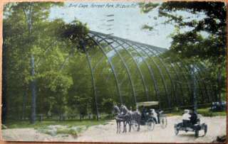 1913 Postcard: Bird Cage Forest Park St Louis, Missouri  