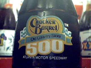Atlanta Motor Speedway Cracker Barrel 500 Coke Bottle  