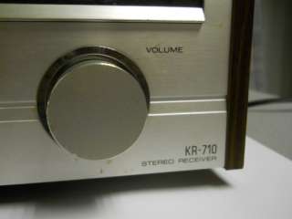 VINTAGE KENWOOD KR 710 STEREO RECEIVER AM FM TUNER AMPLIFIER JAPAN 