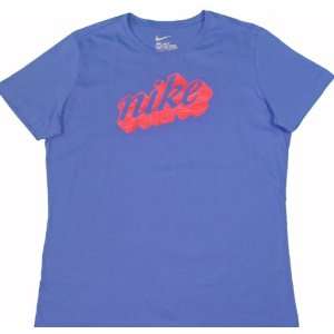  Nike Fitness and Yoga Womens T Shirt Blue Size XXL 