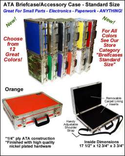 ATA BRIEFCASE ACCESSORY CASE   STANDARD SIZE   Orange  