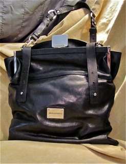 ALEXIS HUDSON Bag Leather Tote Handbags Purses Black XL Large 