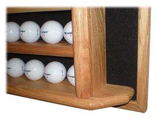 Oak Golf Ball Display Case   Holds78   Custom Colors  