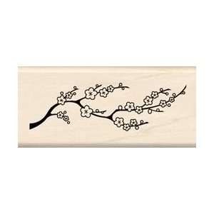  Wood Mounted Rubber Stamp   Asian Delicate Branch: Arts 