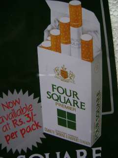 Vintage Tin Sign of Four Square Cigarettes  