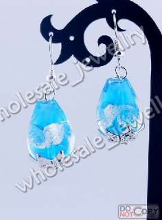 wholesale 12pairs murano lampwork glass charming handwork earring