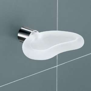  Gedy 4611 02 Frosted Glass White Soap Holder 4611 02