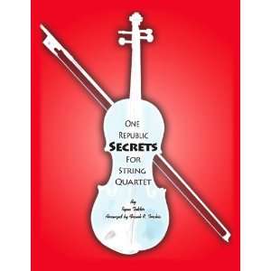  One Republic Secrets String Quartet Sheet Music 
