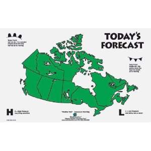 American Educational 4931 Canadian Weather Wall Map, 44 Length x 28 