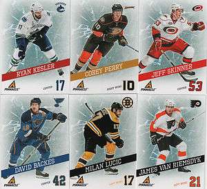 2011 12 Pinnacle Breakthrough Lot Perry Skinner Lucic Kesler Backes 