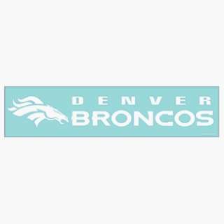  DENVER BRONCOS 4X17 DIE CUT DECAL: Sports & Outdoors
