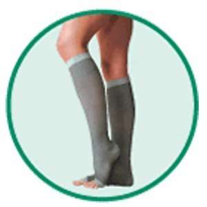 Silver Knee High Stocking, Below Knee   Silver, Size 5, Extra Large 