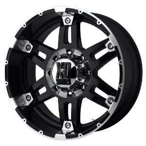  18x8.5 KMC XD Spy (Gloss Black / Machined) Wheels/Rims 