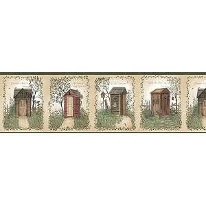  Outhouse Country Wallpaper Border (AAI50321B)