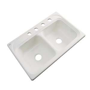   Double Basin Acrylic Topmount Kitchen Sink 53404