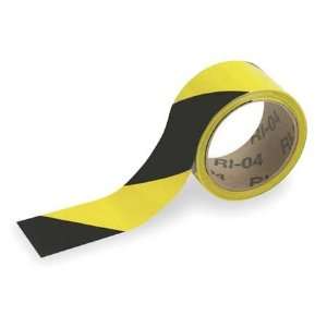  BRADY 55303 Tape,Warning,3 In,Blk/Yellow,Striped