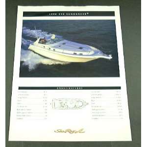    1996 96 SEA RAY 450 SUNDANCER Boat BROCHURE: Everything Else