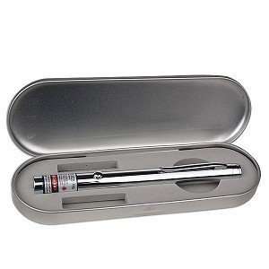 Green Laser Pointer; Silver Pen; 5mW In Box