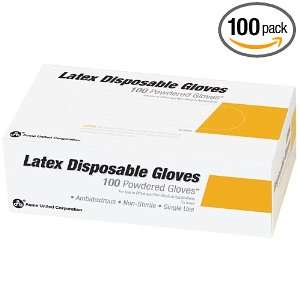  Latex Gloves, Large, Box Of 100: Health & Personal Care